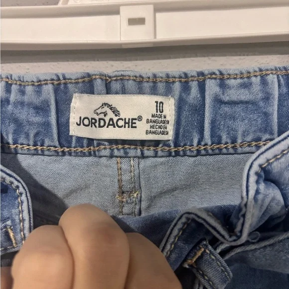 Jordache Sky Blue Wide Leg Jeans Size Girls 10 - Picture 2 of 6